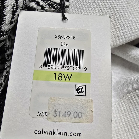 Women's Calvin Klein Open Front Blazer Coat Jacket sz 18 Plus NEW with Tags - Picture 7 of 7